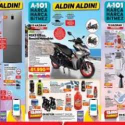 A101 Aktüel 14 Haziran 2024 Kataloğu Yayınlandı! Su sebili, 125cc motosiklet, kıyma makinesi...