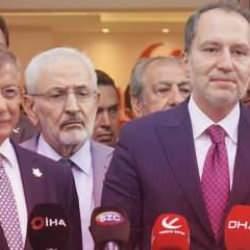 Erbakan'la Davutoğlu g&ouml;r&uuml;şt&uuml;