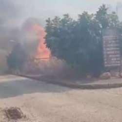 İsrail alev alev yanıyor! Yangın yerleşim birimlerine ulaştı