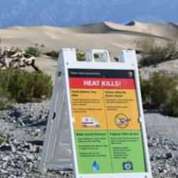 &Ouml;l&uuml;m Vadisi'nde termometreler 50 dereceyi g&ouml;sterdi