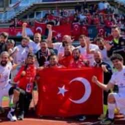 Şahinbeyli Ampute oyuncular, milli takımla Avrupa'ya damga vurdu