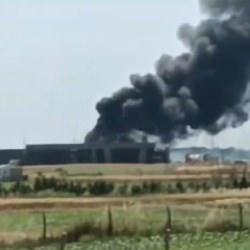 Silivri'de fabrika yangını!