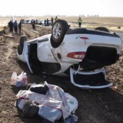 Şanlıurfa'da feci kaza! Otomobil şarampole devrildi... &Ccedil;ok sayıda yaralı