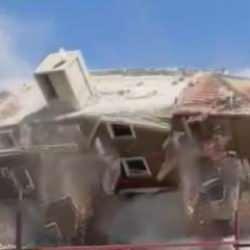 Hatay'da 6 katlı bina yerle bir oldu, o anlar kamerada