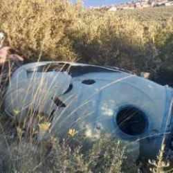 Bursa'da feci kaza: Trakt&ouml;r şarampole yuvarlandı! 