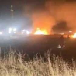 Mardin&rsquo;de aynı tarlada 4&rsquo;&uuml;nc&uuml; vaka: Bin 500 ton saman alev alev yandı