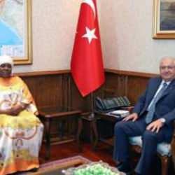 Bakan Güler, Nijer Büyükelçisi Gazibo ile görüştü