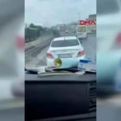 Trafik magandası yine ambulansa yol vermedi!