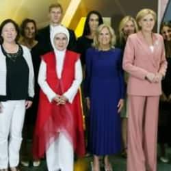 Emine Erdoğan, Jill Biden'ın ev sahipliğindeki resepsiyona katıldı