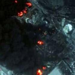 Hudeyde Limanı saldırısında uydu g&ouml;r&uuml;nt&uuml;leri ortaya &ccedil;ıktı! B&uuml;y&uuml;k yıkım