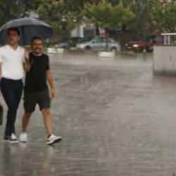 Tekirdağ'da sağanak yağış