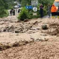Trabzon’da sağanak, sel, taşkın ve heyelana neden oldu
