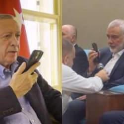 Başkan Erdoğan'ın şehit olan Haniye ile yaptığı konuşma hafızalara böyle yer etmişti!