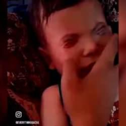 Bu vahşet başka bir şey! Siyonist İsrail küçük çocuğun gözlerini...