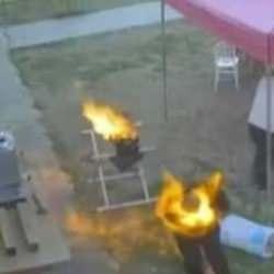 Mangal yakmak isterken canından oldu: Korkunç anlar kamerada!