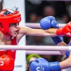 Milli boksör Hatice Akbaş yarı finalde! Madalyayı garantiledik