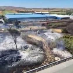 Silivri'de anız yangını: Edirne istikameti trafiğe kapatıldı!