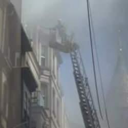 Galata Kulesi çevresinde yangın paniği!