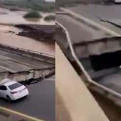 Suudi Arabistan sel felaketi: K&ouml;pr&uuml; &ccedil;&ouml;kt&uuml;, bir kişi hayatını kaybetti