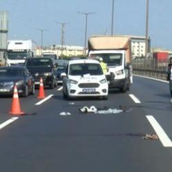 Ataşehir TEM'de motosiklet kazası: 1 ölü