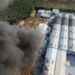 Bursa'da yat fabrikasında yangın çıktı!