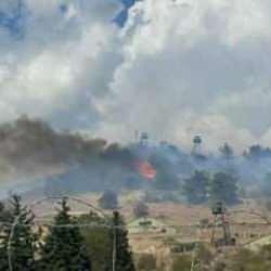 Sakarya'da kışla arazisinde orman yangını