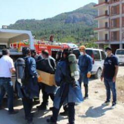 Amasya'da korkunç görüntü! İnşaatta ceset bulundu: Ekipler oksijen maskesiyle çıkardı!