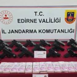 Edirne&rsquo;deki silah ka&ccedil;ak&ccedil;ılığı operasyonunda 1 şahıs g&ouml;zaltına alındı