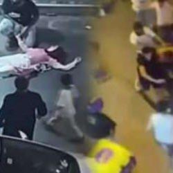 Tartıştığı eşini sokakta bı&ccedil;akladı, lin&ccedil;ten polis kurtardı