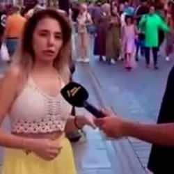 Sokak röportajında Başkan Erdoğan'a ve seçmene nefret kusan kadın tutuklandı!