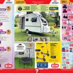 BİM Aktüel 3 Eylül 2024 Kataloğu Yayınlandı! Çekme karavan, elektrikli scooter, trambolin, yüz maskesi