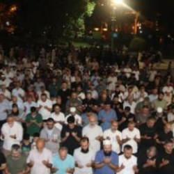 Gazze için Saraçhane'de vitir namazında kunut duası okundu