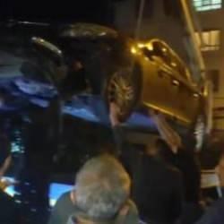 El freni &ccedil;ekilmeyen otomobil u&ccedil;uruma yuvarlandı