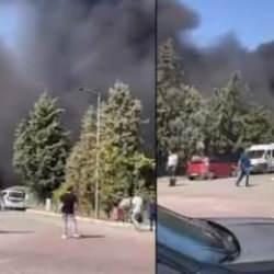 İstanbul'da boya fabrikasında yangın! &Ccedil;ok sayıda ekip sevk edildi