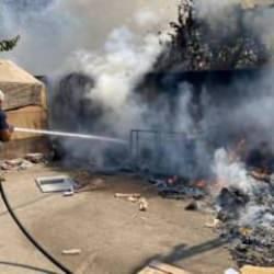 Malatya'da korkutan yangın!