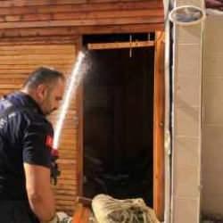 Ağaç büfede korkutan yangın!