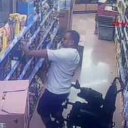 Bu kadar da olmaz!Engelli numarası yaparak hırsızlık yaptı; o anlar kameraya böyle yansıdı