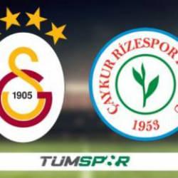 Galatasaray - Çaykur Rizespor maçı bugün mü, ne zaman? GS- Rize maçı saat kaçta?