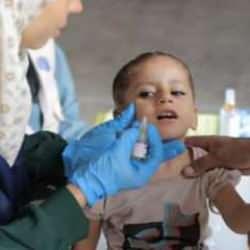 Gazze’de 530 bin çocuk aşı oldu