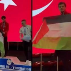 Filistin bayrağı açtığı videoyu kaldırmadığı için milli sporcunun hesabı kapatıldı!
