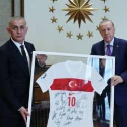 TFF Başkanı Hacıosmanoğlu'ndan Cumhurbaşkanı Erdoğan'a ziyaret