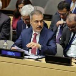 Bakan Fidan: "İki devletli çözümü uygulamak için İsrail'in iyi niyetini bekleyemeyiz"