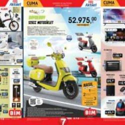 BİM 27 Eylül 2024 Kataloğu 125cc motosiklet, dikey buharlı ütü, kablosuz powerbank, elektrikli bisiklet