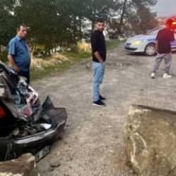 Sinop'ta faciadan d&ouml;n&uuml;ld&uuml;! Yama&ccedil;tan kopan kaya otomobili ezdi