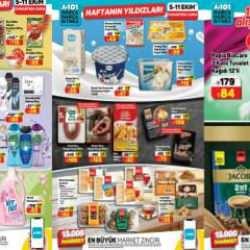 A101 5 - 11 Ekim aktüel ürünler kataloğu! Tuvalet kağıdı, çay, peynir, yoğurt, süt, makarna...