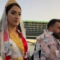 Aşiret düğününde damada 10 milyon TL, geline 4 kilo altın takıldı