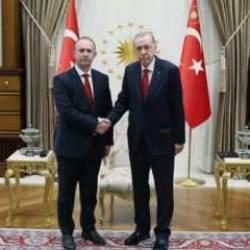 Cumhurbaşkanı Erdoğan, Kuzey Makedonya Meclis Başkanı Gaşi'yi kabul etti