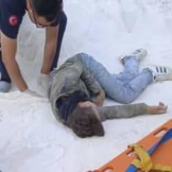 İnşaatın beşinci katından d&uuml;şen yabancı uyruklu &ccedil;ocuk iş&ccedil;i &ouml;ld&uuml;