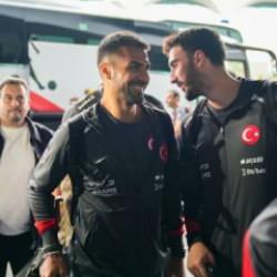 A Milli Futbol Takım kafilesi Samsun’a gitti