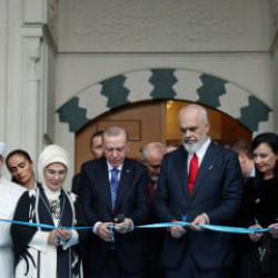 Balkanların en büyüğü! Namazgah Camii Cumhurbaşkanı Erdoğan’ın katılımıyla açıldı